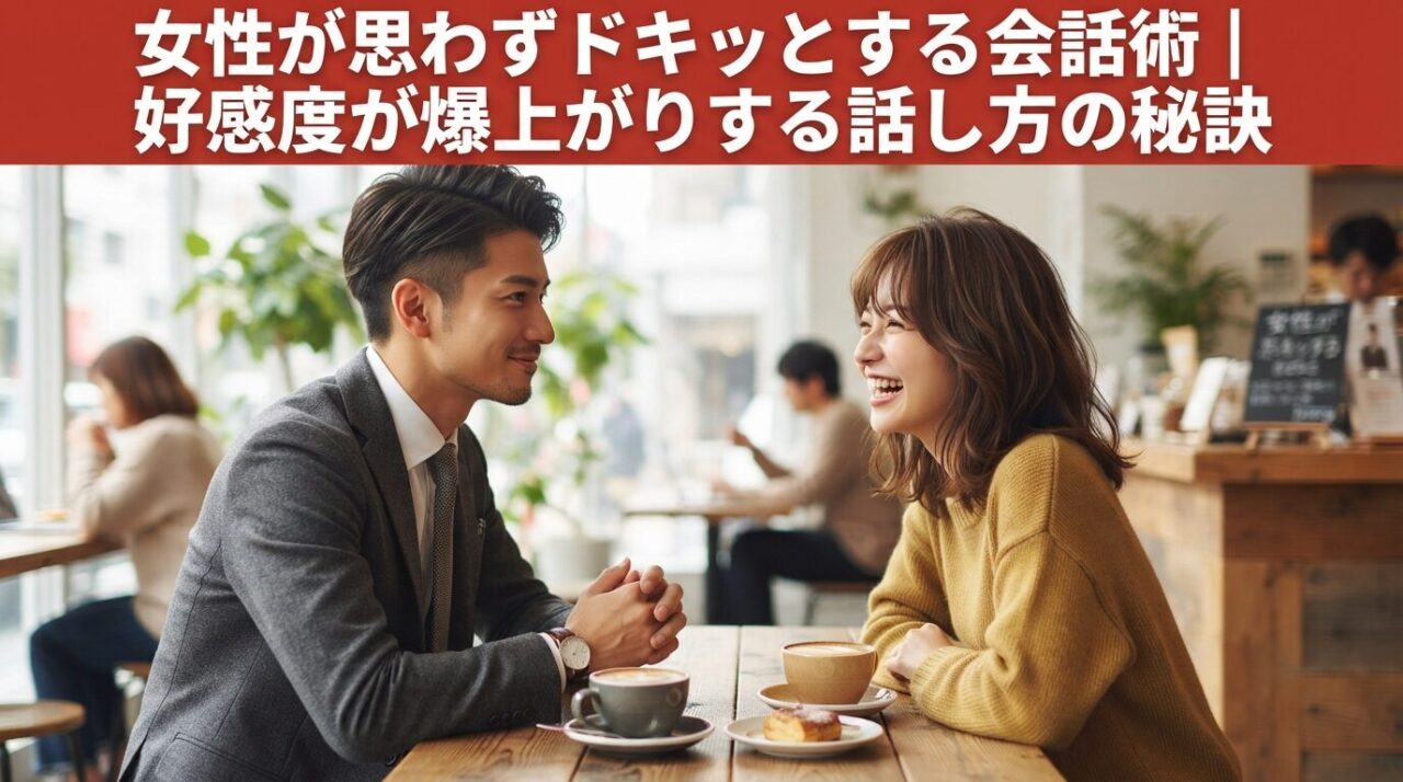 女性が思わずドキッとする会話術｜好感度が爆上がりする話し方の秘訣