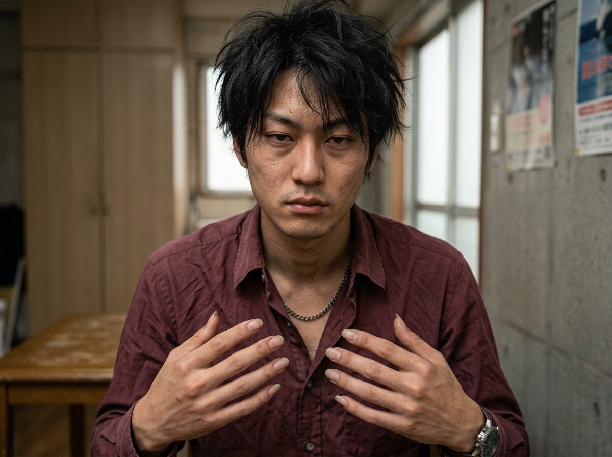 清潔感がない男性のNG例イメージ