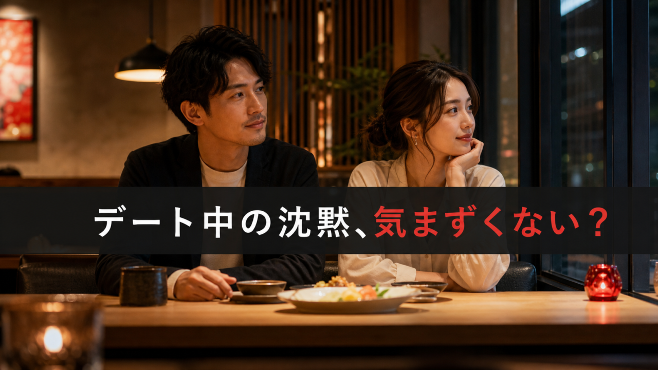 デート中に会話が途切れて気まずい雰囲気の男女